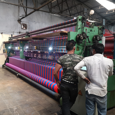 Einfaches Arbeiten 220'' Einzeilnadelstange Schattierungsnetz Warp Strickmaschine mit 80% Arbeitsbreite