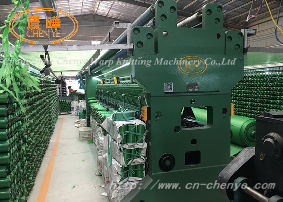 Einfaches Arbeiten 220'' Einzeilnadelstange Schattierungsnetz Warp Strickmaschine mit 80% Arbeitsbreite