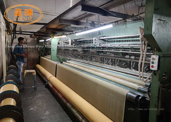 Einfaches Arbeiten 220'' Einzeilnadelstange Schattierungsnetz Warp Strickmaschine mit 80% Arbeitsbreite